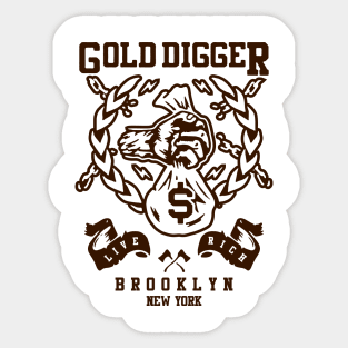 Gold Digger Sticker